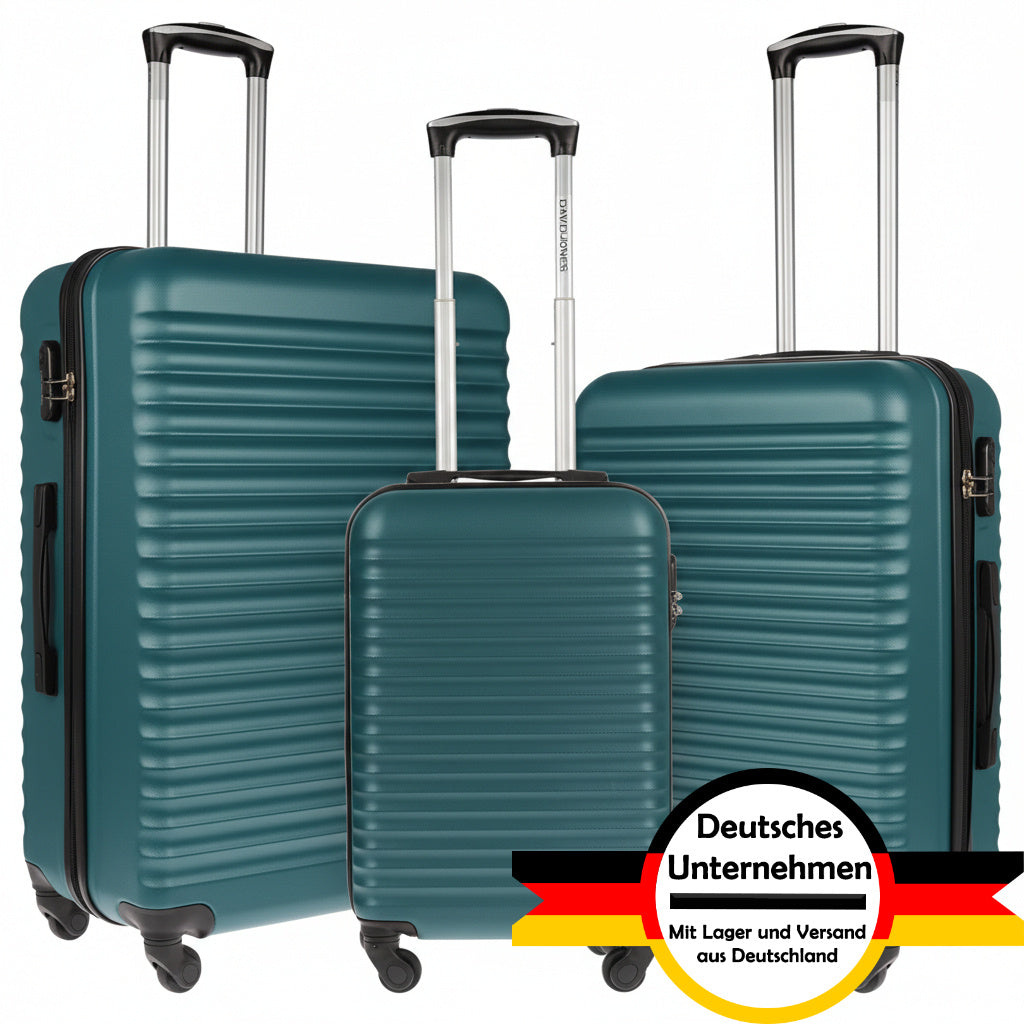 Juego de Equipaje de 3 Piezas con Carcasa Dura - Maleta XL de Equipaje de Mano, Juego de Maletas con Ruedas de 3 Piezas, Juego de Equipaje de Viaje, Oferta de Juego de 3 Maletas