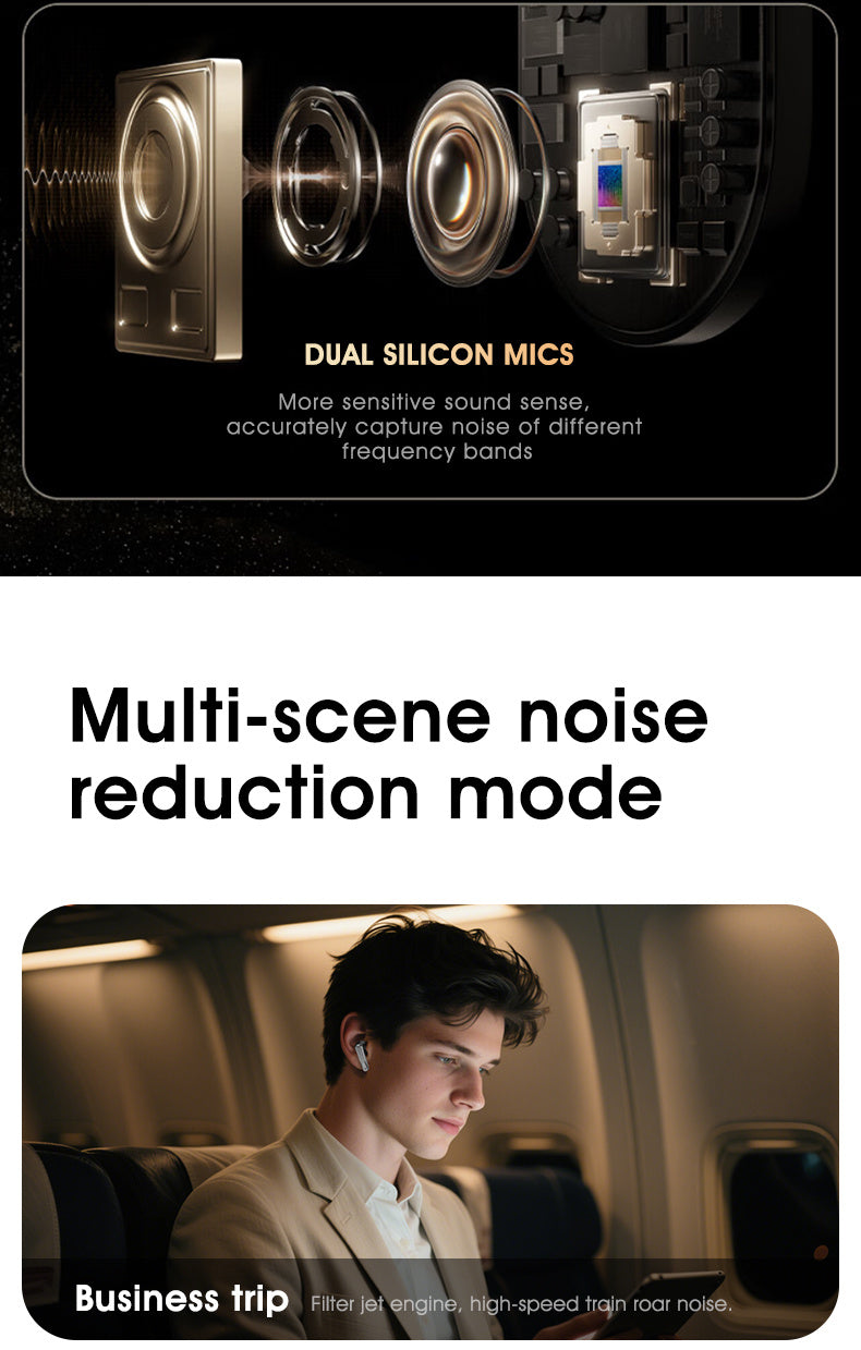 Auriculares Bluetooth | Auriculares inalámbricos Acer Ohr646 originales y oficiales, intrauditivos, inalámbricos 6.0 ANC con reducción activa de