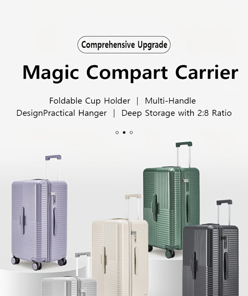 Maleta de mano de 20 pulgadas con forma de cubo, equipaje rígido ligero de gran capacidad con ruedas giratorias y cremalleras de doble protección, trolley de viaje multiusos para negocios y vacaciones