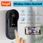 Cámara de Video Timbre Inalámbrica Wi-Fi, Cámara de Video Timbre Interior/Exterior, Detección Humana por IA y Alertas Instantáneas, Visión Nocturna HD 1080P, Audio Bidireccional, Monitor Interior en Tiempo Real, Alimentación USB, Batería de Larga Duración