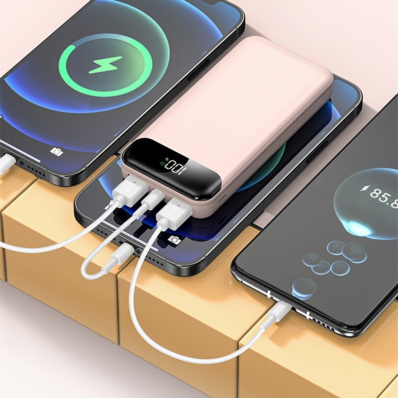 Baterías externas | Batería portátil de gran capacidad 50000mAh con carga rápida PD22.5W, doble puerto USB de salida/pantalla LED de energía