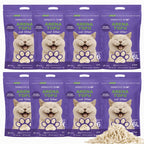 Arena de Tofu para Gatos aglomera 6L - Sin Polvo Fácil de Aglomerar y Controla Olores -y Segura para Gatitos - Pack de 4/8 Bolsas