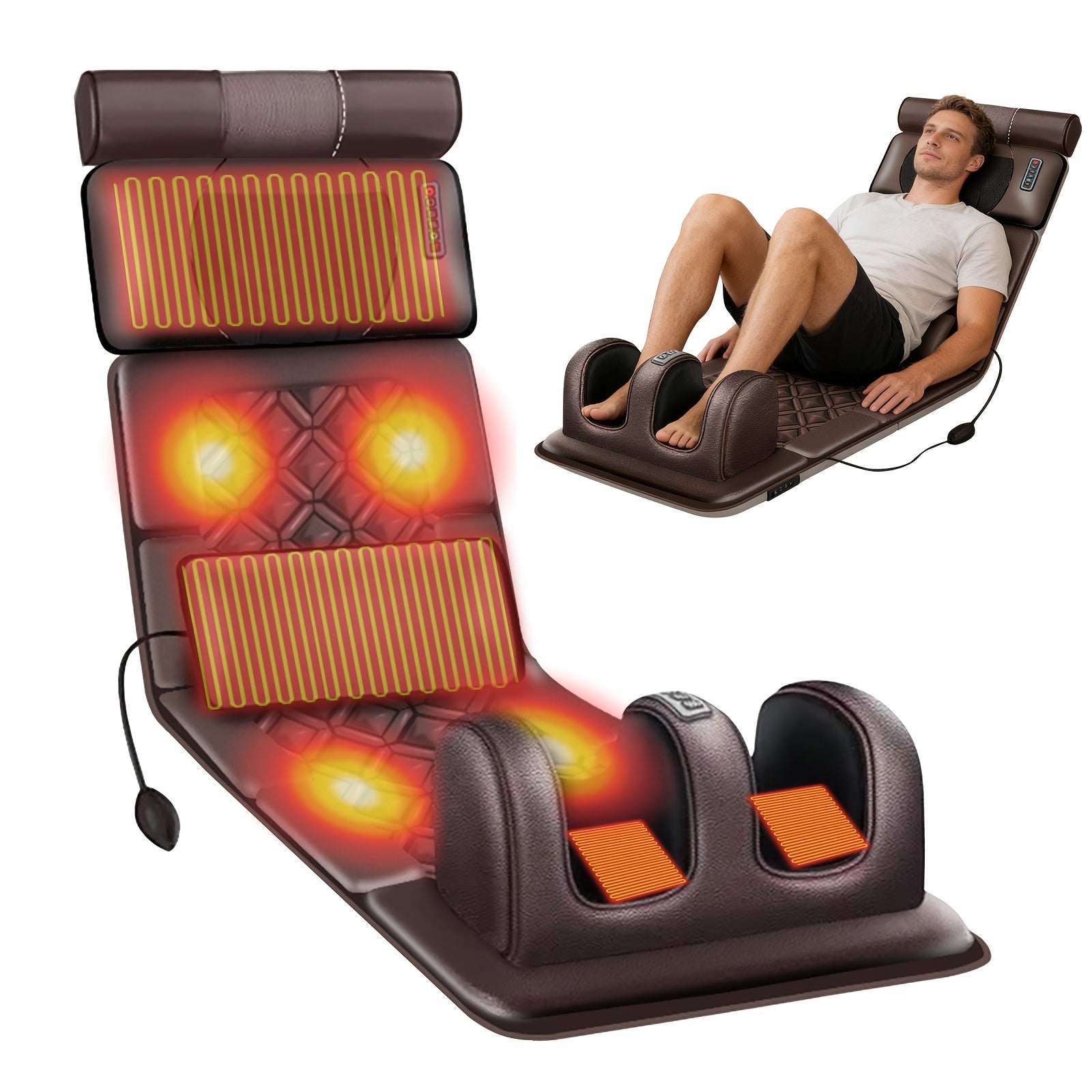 Masajeador eléctrico multifunción plegable | Espalda cuello piernas y relajación