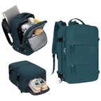 Mochila de Viaje para Cabina de Avion 45x30x20 para Vuelo Barato Equipaje de Mano y Espaciosa con Compartimento para Zapatos y Mochila Antirrobo Multifuncional para Viajes 2210.