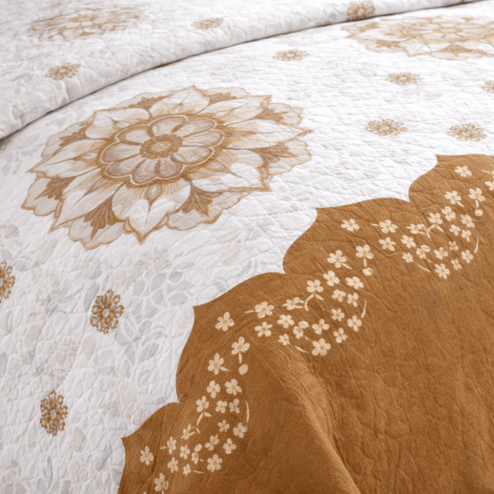 Colcha Bouti Verano Estampada Reversible – Microfibra Suave y Duradera, Antiárrugas, Secado Rápido, Ligera para Cama Individual 90 y Doble – Sin Fundas de Almohada