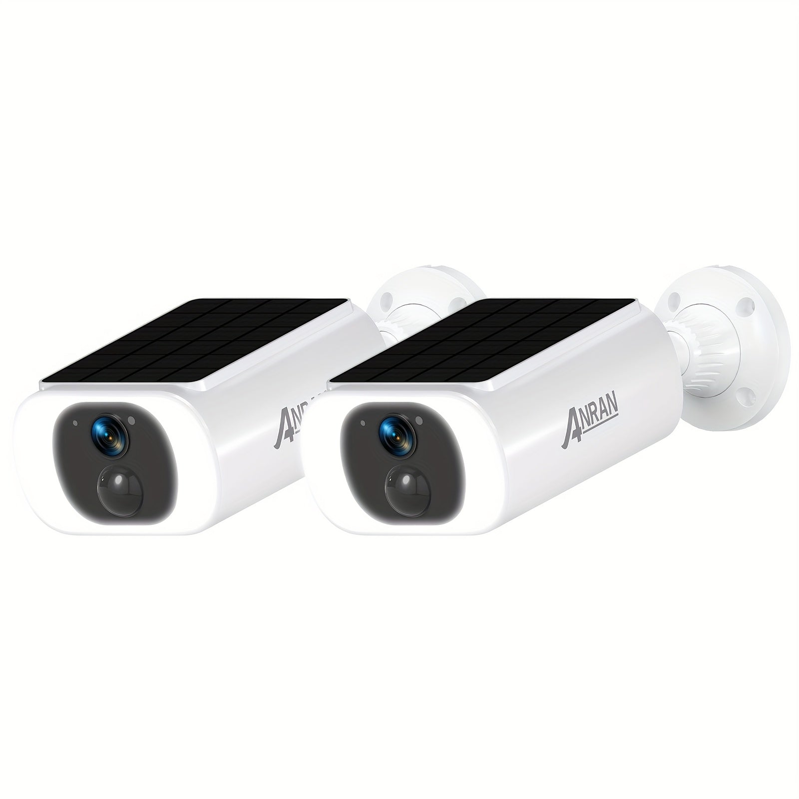 ANRAN Cámara de Seguridad Solar, Perfecta para Monitoreo de Jardín, Exterior, Wifi Inalámbrico, Alimentada por Batería, Visión Nocturna a Color, Detección de Movimiento PIR, Audio Bidireccional