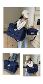 Set de Bolso Duffel de Viaje, Bolso de Fin de Semana para Mujer con Bolso de Hombro, Bolso de Mano de Noche con Compartimento para Zapatos, Bolso de Gimnasio para Yoga con Bolsa para Zapatos con Bolsillo Húmedo, Bolso de Hospital para el Trabajo de Parto