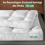 Cubrecolchón Mr.Tree de 10 CM, Ultra Suave y Transpirable para un Comodidad de Sueño Durante Todo el Año, Fácil de Cuidar, Lavable a Máquina, Accesorio de Ropa de Cama Hipoalergénico