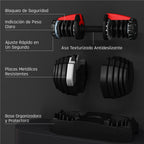 Costoffs Mancuernas Ajustables 15 en 1 con Ajuste Rápido de 1 Segundo, Mancuernas Cortas para Entrenamiento de Fuerza, Entrenamiento, Entrenamiento Físico, Pesos Ajustables para Hogar y Gimnasio