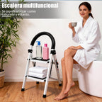 Escalera plegable doméstica de acero aleado con pasamanos antideslizante