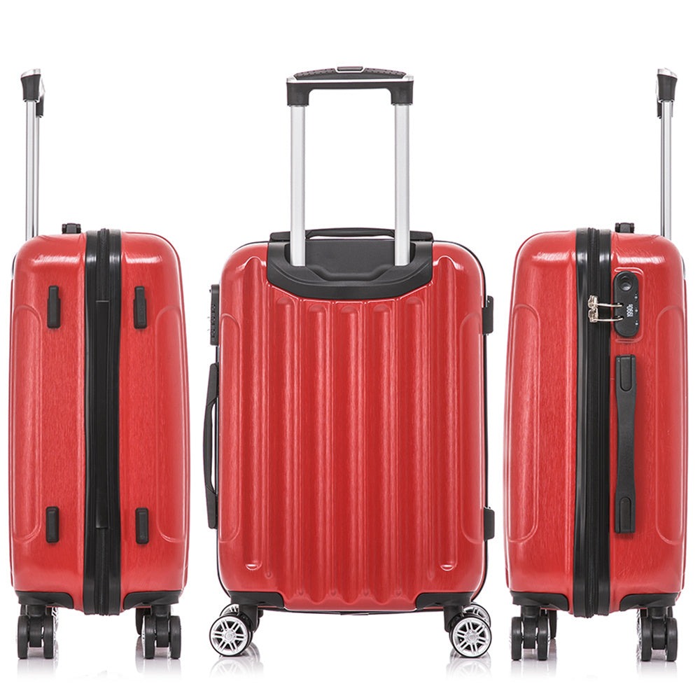 Maleta de Cabina Policarbonato 55x40x20cm (40L) - 20 Pulgadas - Negro/Azul/Amarillo/Rojo/AzulMarino/Plaeada/RosaDorada/Menta