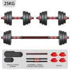 Mancuernas ajustables de 10/15/20/30/40 kg, juego de pesas multiusos con barras rectas y mangos antideslizantes, pesas ajustables para culturismo y fitness en el gimnasio en casa.