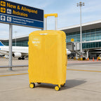 Maleta de PP de 24 pulgadas con ruedas silenciosas y suaves, y cerradura de combinación antirrobo, ofrece viajes seguros y silenciosos. Duradera, ligera y fácil de manejar, ideal para viajes de larga distancia, escapadas cortas, salidas diarias y todas la