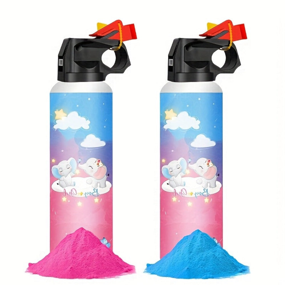 2 Piezas de Confeti para Revelación de Género, Bomba de Humo para Revelación de Género, Suministros de Alta Calidad para Revelación de Género, Regalos de Confeti en Spray para Fiestas, Decoraciones para Fiestas, Ideal para Celebraciones, Festivales y Even