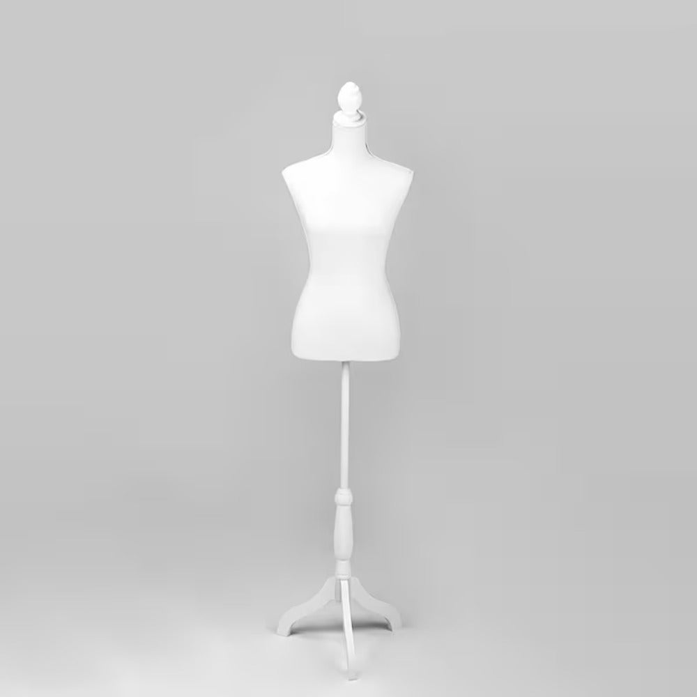 Maniquí de Costura Femenino Ropa Maniquí de Costura Ajustable a 130-168 cm con Trípode de Madera para Fotografía de Moda Exposición de Prendas Negro