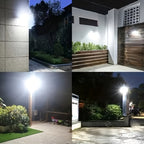 Luz solar exterior con sensor | Jardín patio garaje y seguridad