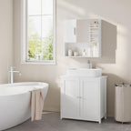 Armario de baño con almacenamiento ajustable | Para lavabo, baño y pasillo