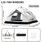 Tienda de campaña PAKICETUS Pop Up para 1/2/3 personas | Amplia, ligera, portátil, ideal para senderismo y camping al aire libre, color amarillo sólido, material de poliéster y fibra