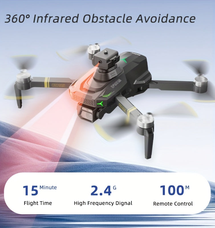 GD95 Doble Batería de Larga Duración, Doble Cámara 480P HD, Grabación, Volteretas de 360°, Mantenimiento Preciso de Altitud, Excelente Dron Aéreo - ¡Primera Opción para el Regalo de Navidad y Cumpleaños de Novio!