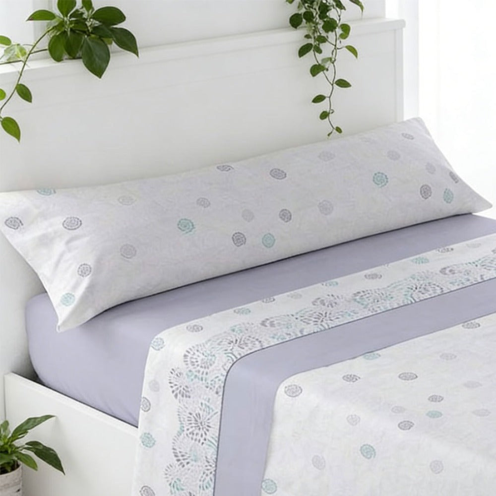 Juego de ropa de cama (Sábana ajustable, Cubrecama, Funda de almohada) | Juego de sábanas estampadas de 3 piezas | Primavera/Verano | Múltiples estilos | Tejido suave | 180cm - Múltiples tamaños disponibles