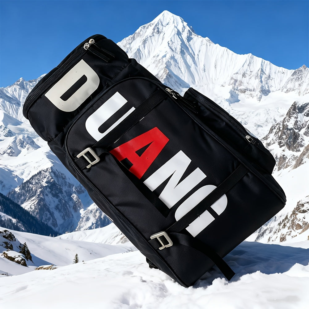 Mochila de Viaje de Gran Capacidad para Hombre y Mujer - Separación Húmedo/Seco Multicompartimento, Tela Duradera y Correas Ajustables - Perfecta para Senderismo, Esquí, Skateboarding, Entrenamiento Físico, Aventuras al Aire Libre