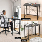 Mesa Escritorio Plegable, Mesa de Oficina Plegable, para Ordenador, Pequeño Mesa Ordenador Plegable Escritorios portátiles para Estudio, Casa Oficina 80x40x75cm