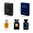[Perfume de una Semana] Caja de Regalo de Perfume para Hombre, 1 Botella, 55ML/50ML, Fragancia de Sándalo y Almizcle, Cubre el Olor Corporal, Contrataca Diferentes Sentidos del Olor Durante una Semana, Siente un Encanto Romántico Sorpresa, Navidad Hallowe