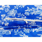 Funda de colchón totalmente cubierta con cierre de cremallera. Fácil de colocar, duradero, suave y cómodo 100% poliéster. Impreso en azul