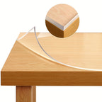 1 funda de mesa de 2 mm de grosor, resistente al aceite, con bordes biselados, fácil de limpiar, disponible en un almacén local, duradera contra el desgaste, un accesorio de mesa, cubierta protectora para mesas, tapetes de mesa