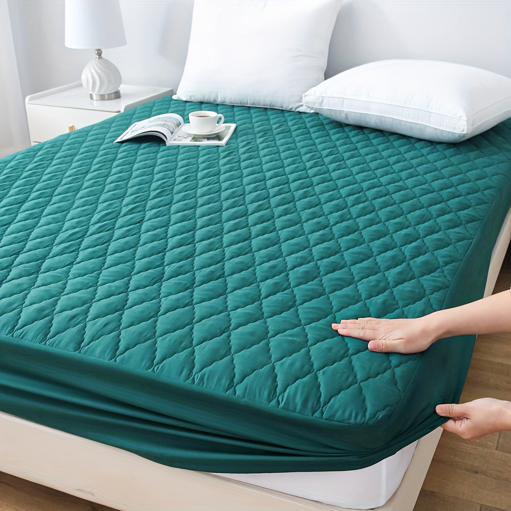 1pc Protector de Colchón Acolchado y Engrosado Impermeable - Funda de Colchón Ultra Suave y Cómoda, Adecuada para Dormitorios, Residencias, Decoración de Habitaciones, Habitaciones de Invitados y Hoteles (Excluyendo Fundas de Almohada)