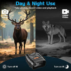 Binoculares de visión nocturna 4K HD, gafas de visión nocturna con pantalla de 3 pulgadas y linterna, adecuadas para la caza al aire libre en la oscuridad, seguridad para acampar, observación de la vida silvestre, zoom digital 10X, batería incorporada de