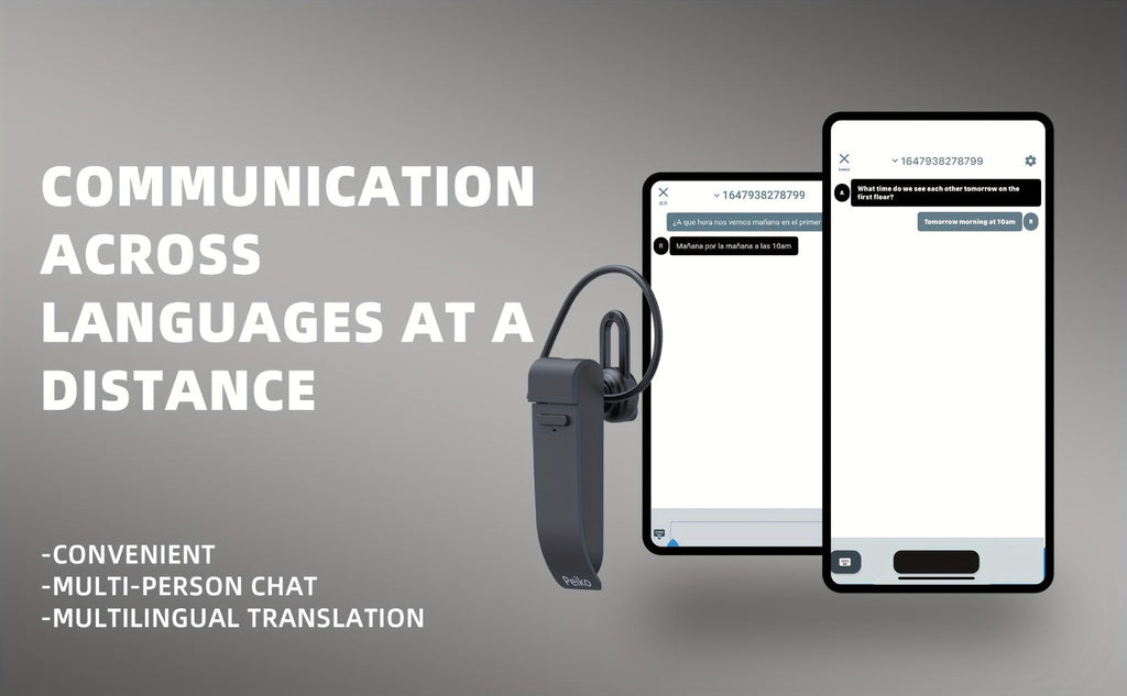 PEIKO WOLRD Auricular con Traductor de Idiomas: Soporte para 136 Idiomas, Traducción en Vivo y Voz Sin Conexión a Internet (11 Lenguas)