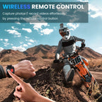 Cámara de Acción 5K Ultra HD, Fotos de 24MP, Pantalla IPS de 2 pulgadas, Con WiFi, Control Remoto por App, Batería de Polímero de Litio de 1350mAh, Modo de Alimentación Dual, Cuerpo de ABS, Con Funda Para Deportes, Vlogging y Grabación de Aventuras