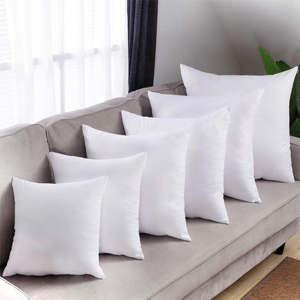 Tesosy Pack 4 / 6 Relleno de Cojin Relleno de Fibra Virgen Hueca Siliconada Suaves y Indeformable, Relleno para Cojines de Sofa o Almohadones