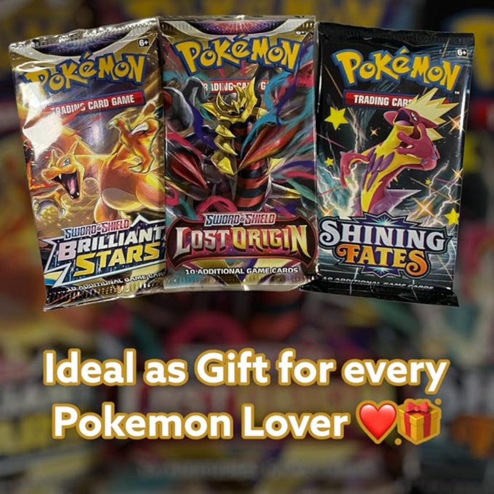 3x Pokémon Misterio Booster – Paquetes Booster Originales en Inglés Aleatorios – Sin Abrir y Oficiales