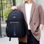 Mochila de Viaje de Gran Capacidad para Hombres - Nylon Duradero, Correas Ajustables, Bolso de Negocios y Escuela con Múltiples Compartimentos, , Mochila para Viajar