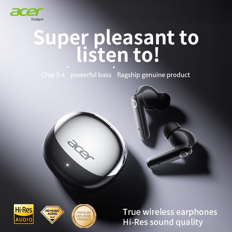 Auriculares Bluetooth | Auriculares Inalámbricos Acer OHR546, Marca Original, Decodificación Hi-Fi de Alta Definición, Sonido 3D Envolvente, Gran