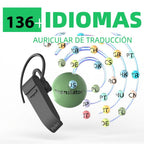 PEIKO WOLRD Auricular con Traductor de Idiomas: Soporte para 136 Idiomas, Traducción en Vivo y Voz Sin Conexión a Internet (11 Lenguas)