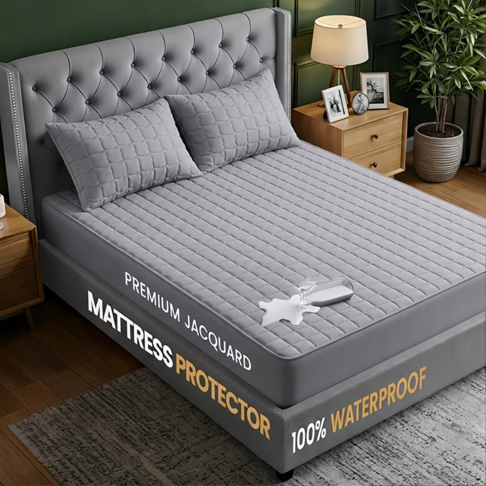 2 protectores de colchón impermeables, sábanas suaves y cómodas con bolsillos profundos para una excelente transpirabilidad. Para todas las estaciones. Adecuado para dormitorios, hoteles, ropa de cama de dormitorios, (fundas de almohada y rellenos de almo