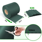 Tiras de PVC para pantalla de privacidad 450g/m², malla de valla de privacidad para jardín, 50m x 19cm, tapetes de doble varilla con 40 clips para terraza, patio, balcón, gris carbón, verde, gris claro