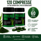 Spirulina Turbo – Suplemento Dietético a Base de Espirulina – 60 Tabletas Veganas de 500 mg – Apoyo para la Rutina Diaria y el Bienestar