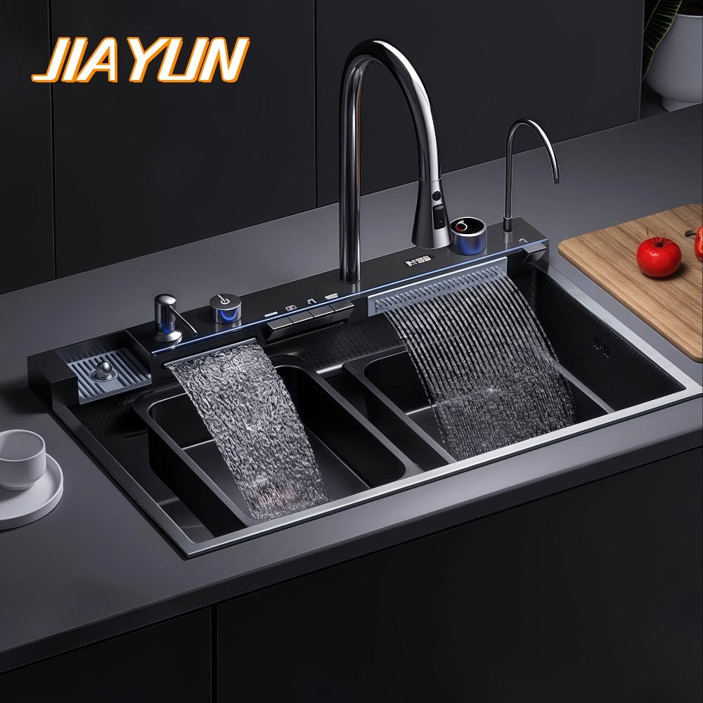 Fregadero de acero inoxidable con accesorios 44.96 cm | Cocina, bar y preparación