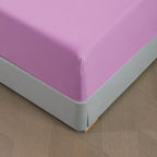 Juego de cama 4 piezas con funda elástica, (Funda de Edredón + Funda Protectora de Colchón + 1/2 Fundas de Almohada), Juego de Funda de Edredón 3-4 Piezas Estilo Nórdico de Color Sólido/Estampado, Ajustable para Camas de 90/105/135/150/180 cm, Regalo Navi