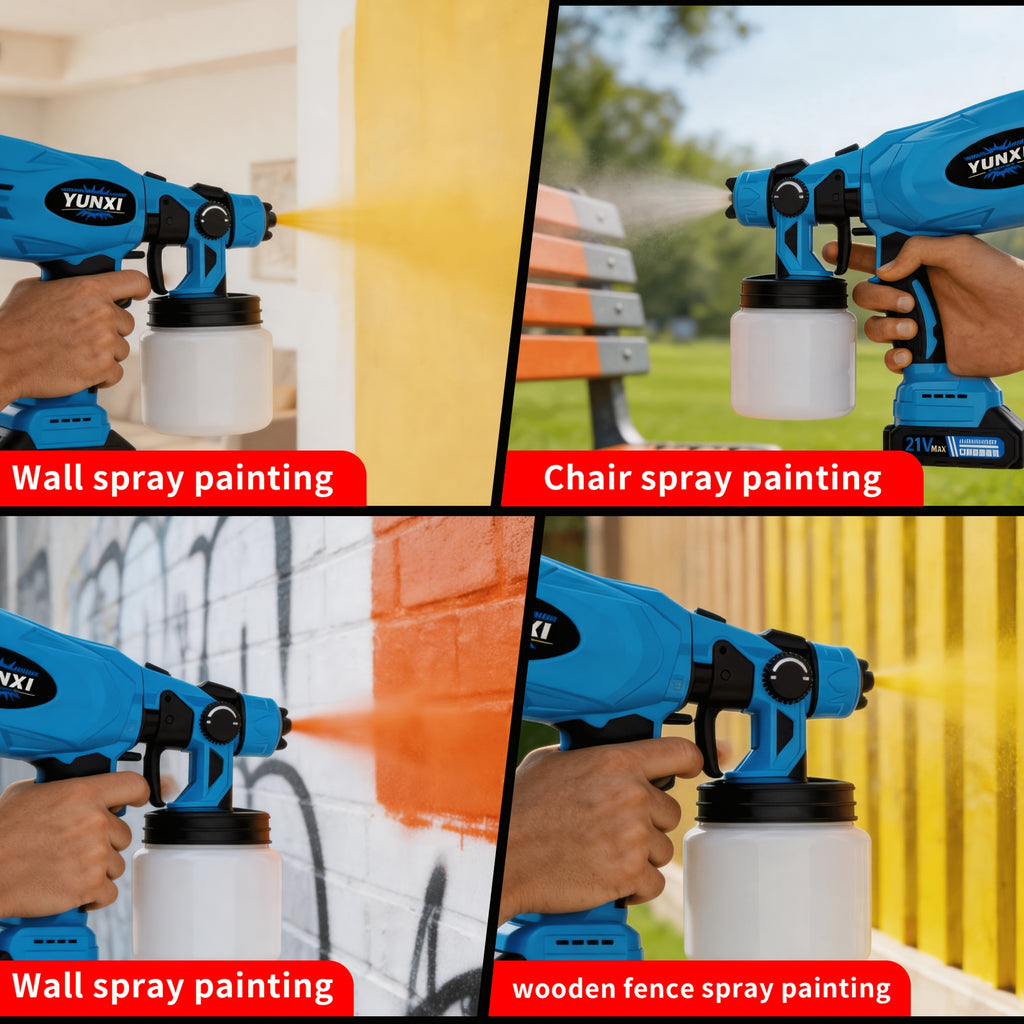 Pistola eléctrica de pintura en aerosol portátil portátil multifuncional | Coches, muebles, paredes y bricolaje