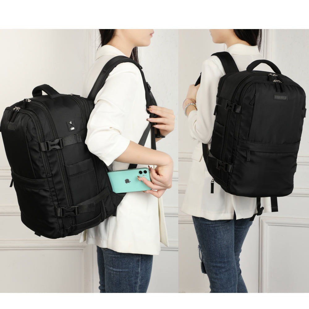 Mochila de cabina expandible 40x25x20-25cm | compartimiento para zapatillas | Mochila casual compatible con portátil 14 pulgadas