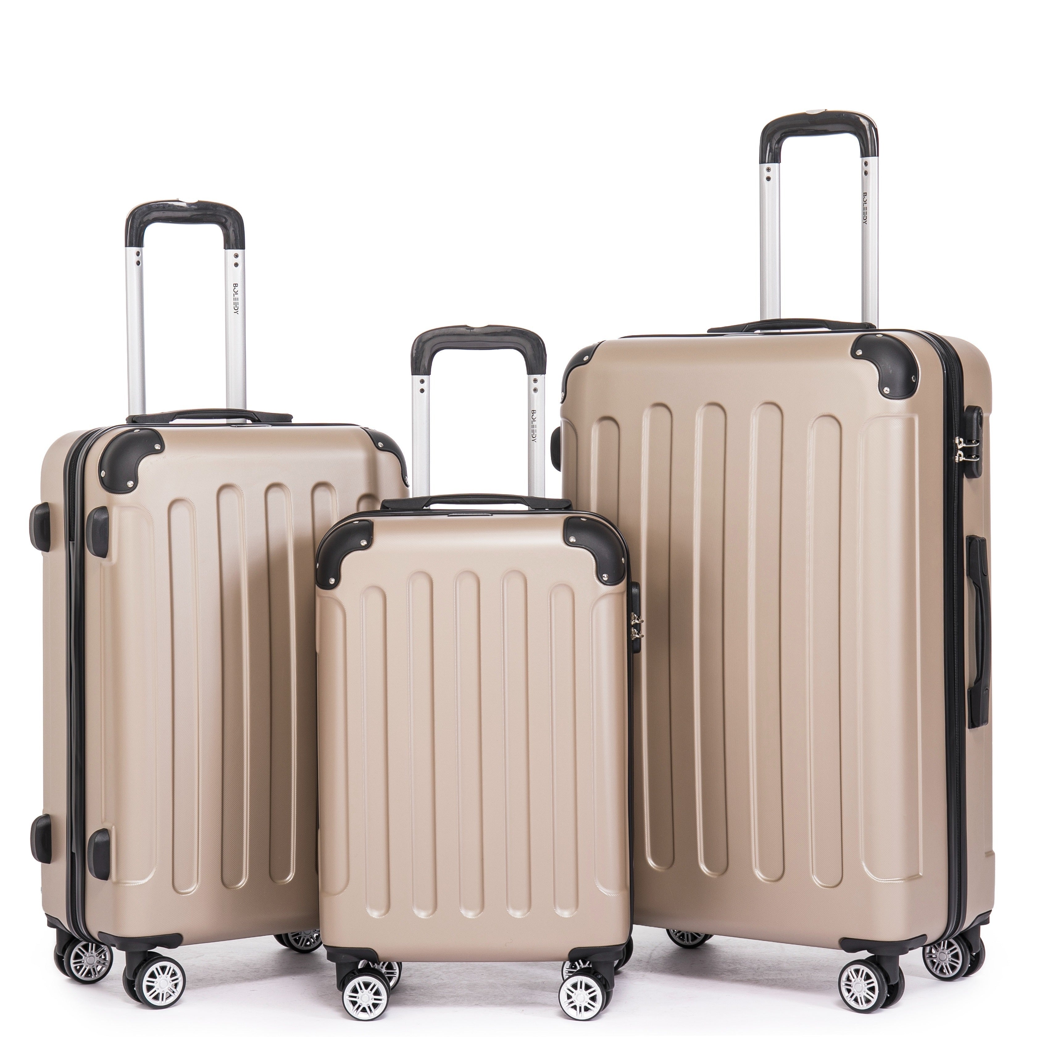 Juego de Equipaje que Incluye una Maleta de Cabina de 20 Pulgadas, una Maleta de Viaje Expandible con Ruedas Giratorias de 360 Grados, Cerradura con Contraseña, Gran Capacidad, un Equipaje de Bodega de 28 Pulgadas y un Equipaje de Mano para Viajes