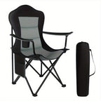 Silla plegable de exterior de 1/2 piezas, muebles de exterior para acampar y senderismo, suministros de ocio al aire libre, silla de pesca y camping reforzada y ligera (opcional para una o dos personas), portavasos doble con espacio de almacenamiento + bo