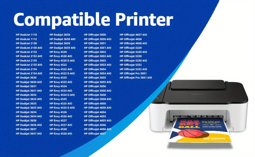 2 Paquetes Compatibles HP 302XL HP 302 Multipack Cartucho de Impresora para HP DeskJet 1110, DeskJet 2130 3630 3636 3639, OfficeJet 3830 3831 3833, OfficeJet 4520 4525 4527 4650 4652 4655 5230, Envy 4520 4525