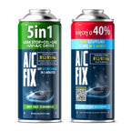 Juego de 2x Refrigerante R134a para Aire Acondicionado + Manguera con Manómetro, Aceite, Sellador, Tinte UV, Secador de Aire Acondicionado, Rosca de Lata Reutilizable, Servicio de Aire Acondicionado de Coche DIY, Para Coches Fabricados entre 1994-2016, Am