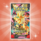 1x Pokémon ME02.5 – Héroes Ascendidos Booster | Versión en Inglés | 1 Paquete